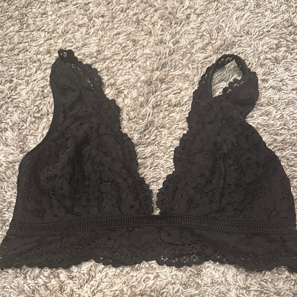 Victoria's Secret Black Lace Triangle Bralette